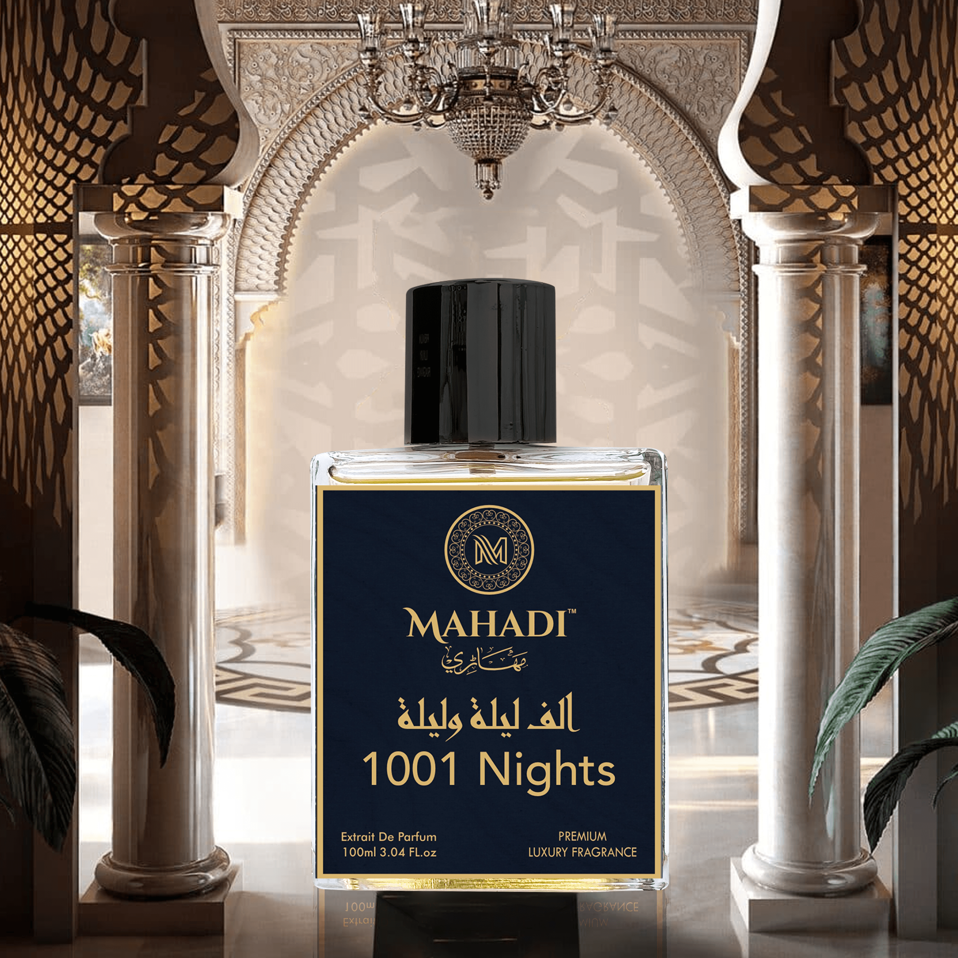 1001 Nights Perfume For Unisex | Long Lasting Eau De Parfum for Man and Woman | with Bergamot Mandarin, Peach, Musk & Vanilla | Variants Available: 35ml / 100 ml - Mahadi Perfumes