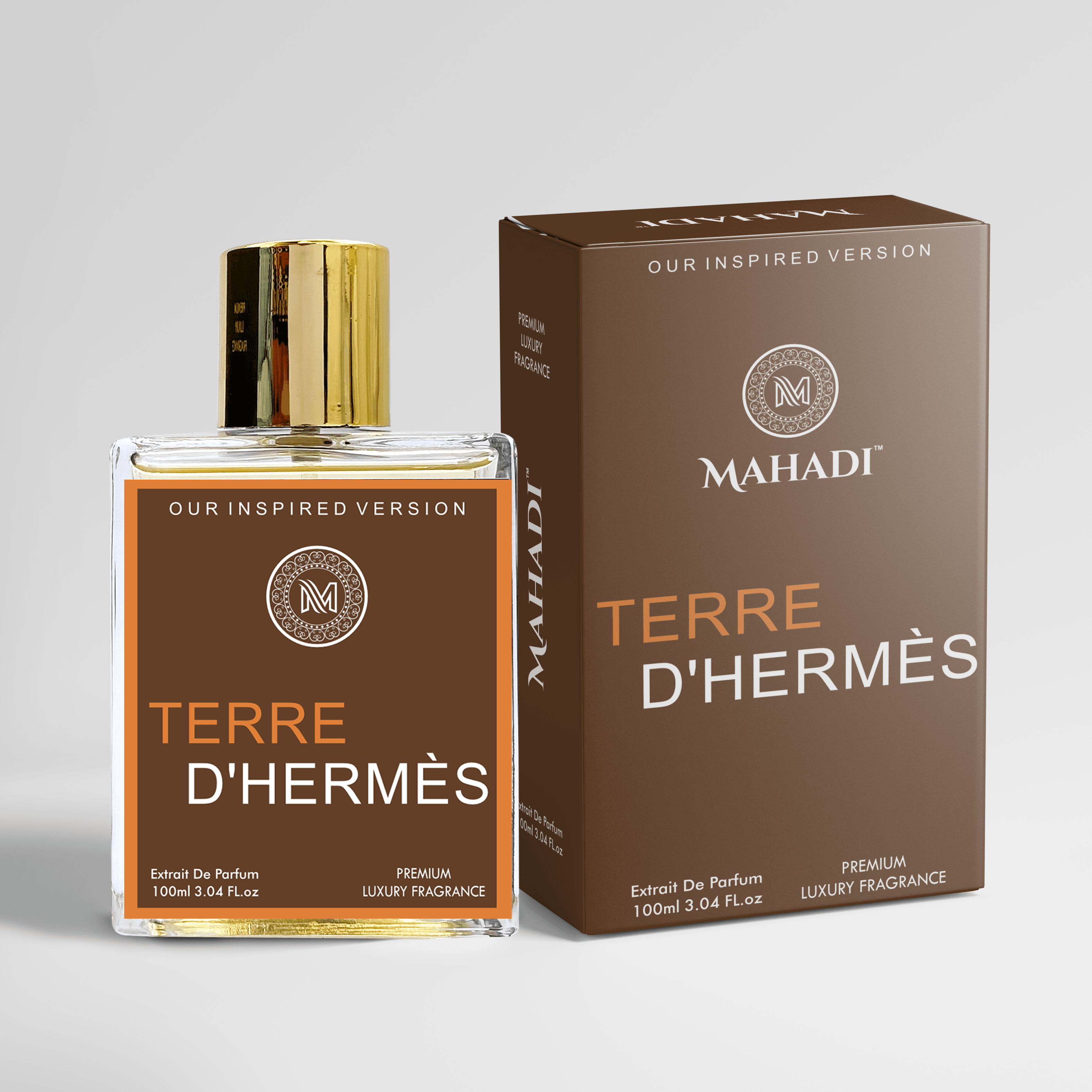 Terre D' Eau De Parfum Unisex | Long Lasting 100ml | Woody spicy fragrance | Earthy citrus | Vetiver and cedar notes | Bold and fresh aroma | Luxury unisex perfume | Iconic fragrance | Daily wear signature scent | Variants Available : 35 ml / 100 ml - Mahadi Perfumes