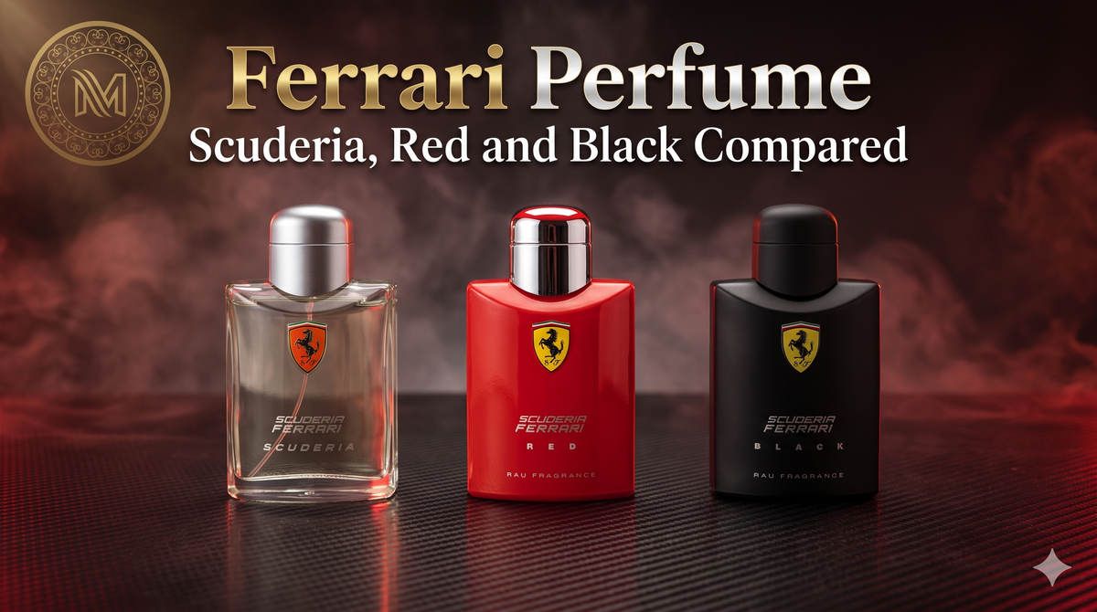 Ferrari Perfume: Scuderia, Red and Black Compared