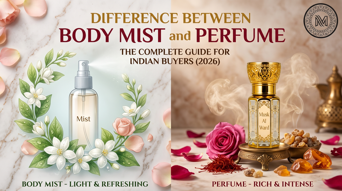 Difference Between Body Mist and Perfume: The Complete Guide for Indian Buyers (2026)