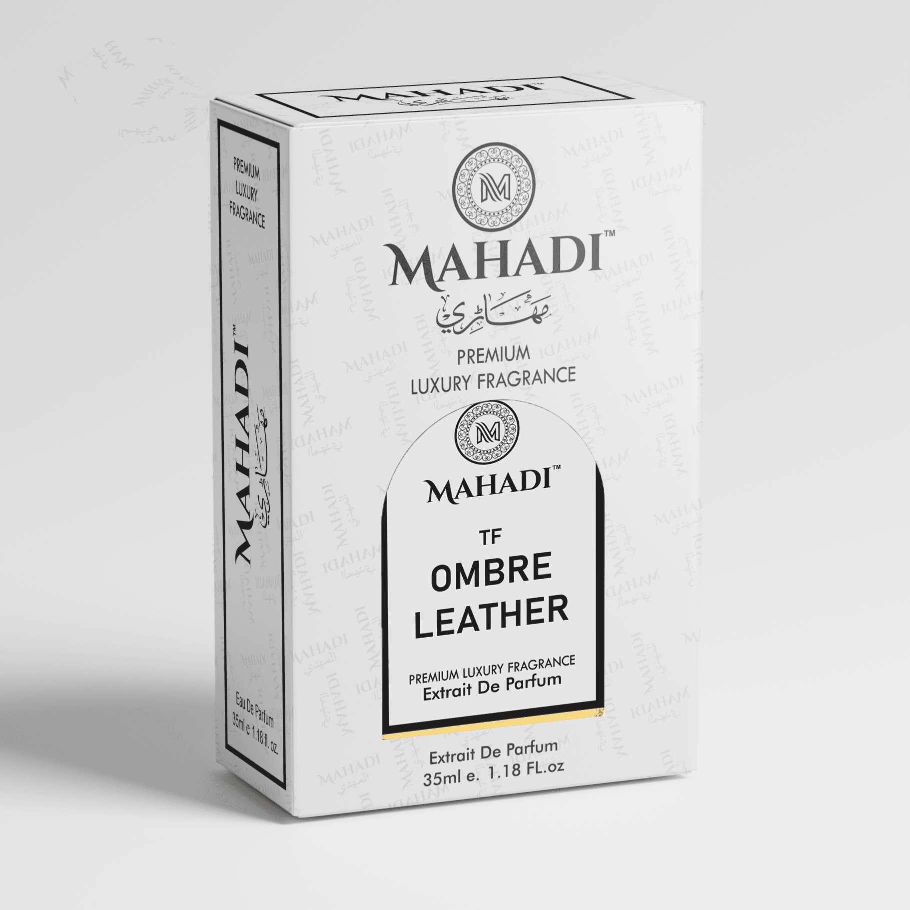 Ombré Leather Unisex Perfume EDP Spray for Men & Women | Leather Animalic Earthy Fragrance Accords | Luxury Gift for Him / Her | Variants Available : 35 ml / 100 ml - Mahadi Perfumes