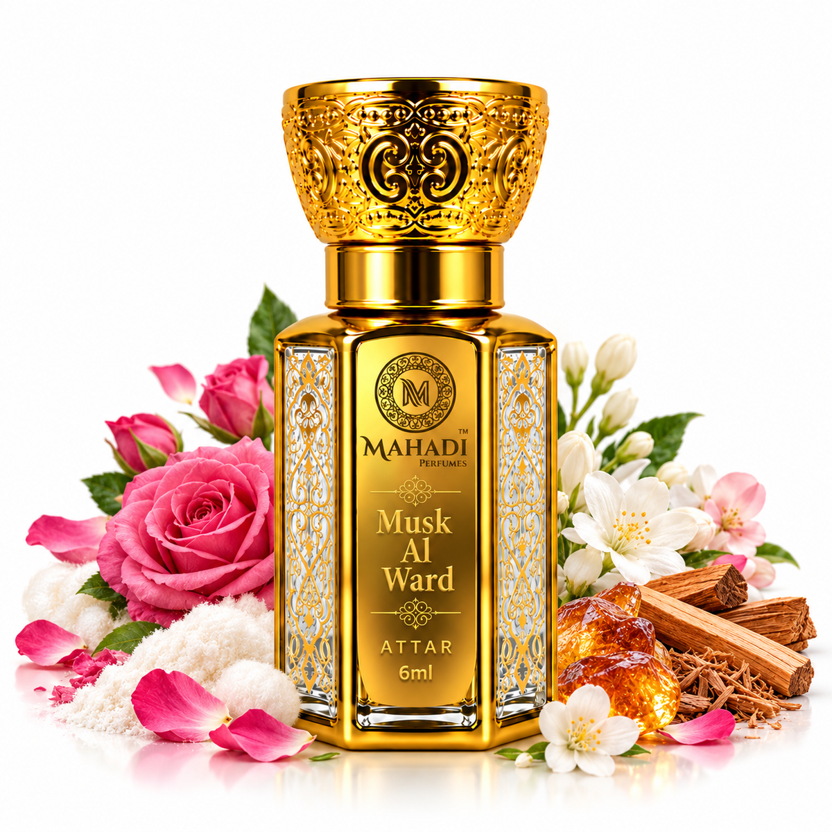 Musk Al Ward Attar | Rose & White Musk Perfume Oil