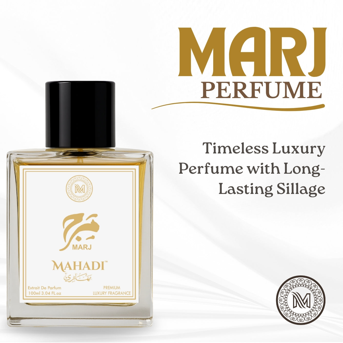 Marj Perfume Eau De Perfume | Premium Long Lasting Fragrance | Variants Available : 35 ml Spray / 100 ml Spray | Mahadi Perfumes