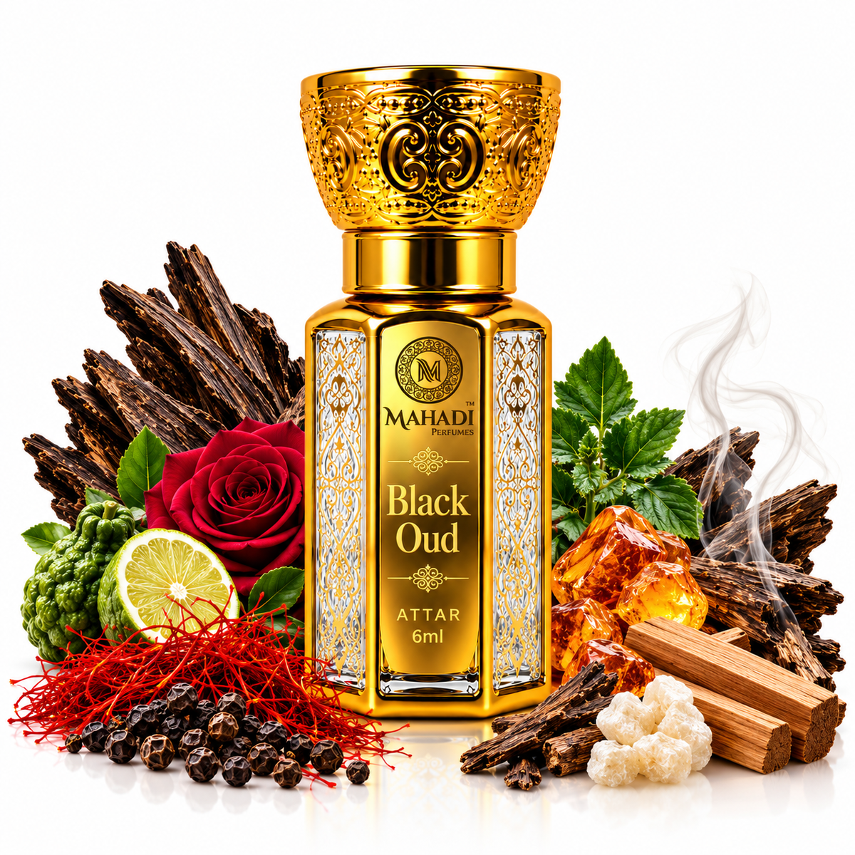 Black Oud Attar | Long Lasting Oud Perfume Oil for Men & Women