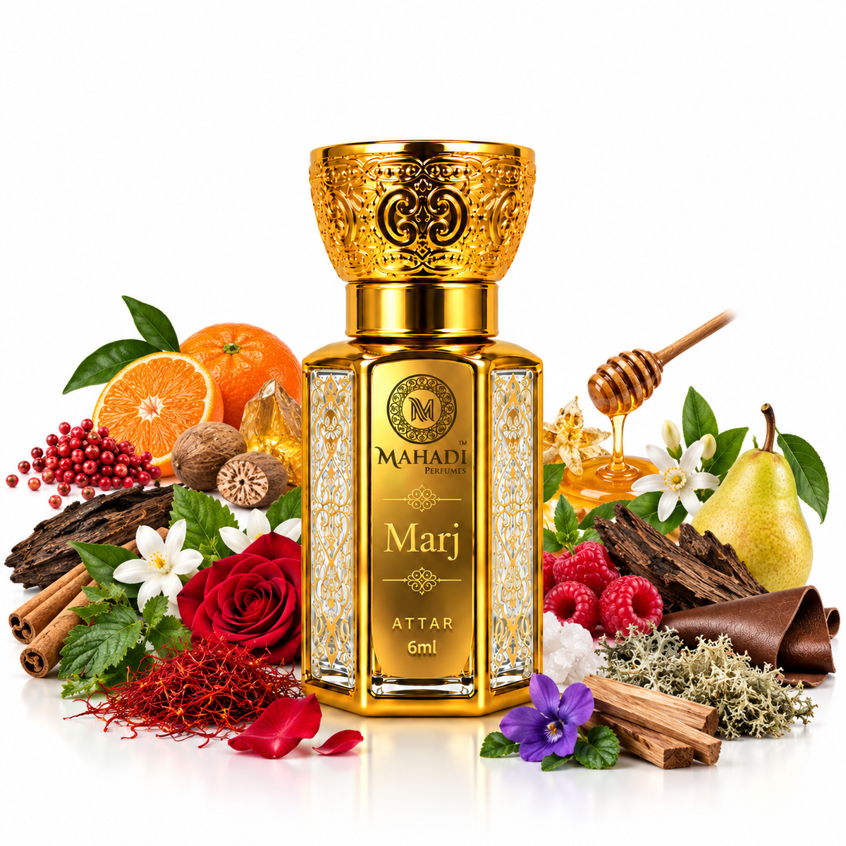 Marj Attar – Luxury Oud, Floral & Woody Long Lasting Unisex attar Oil