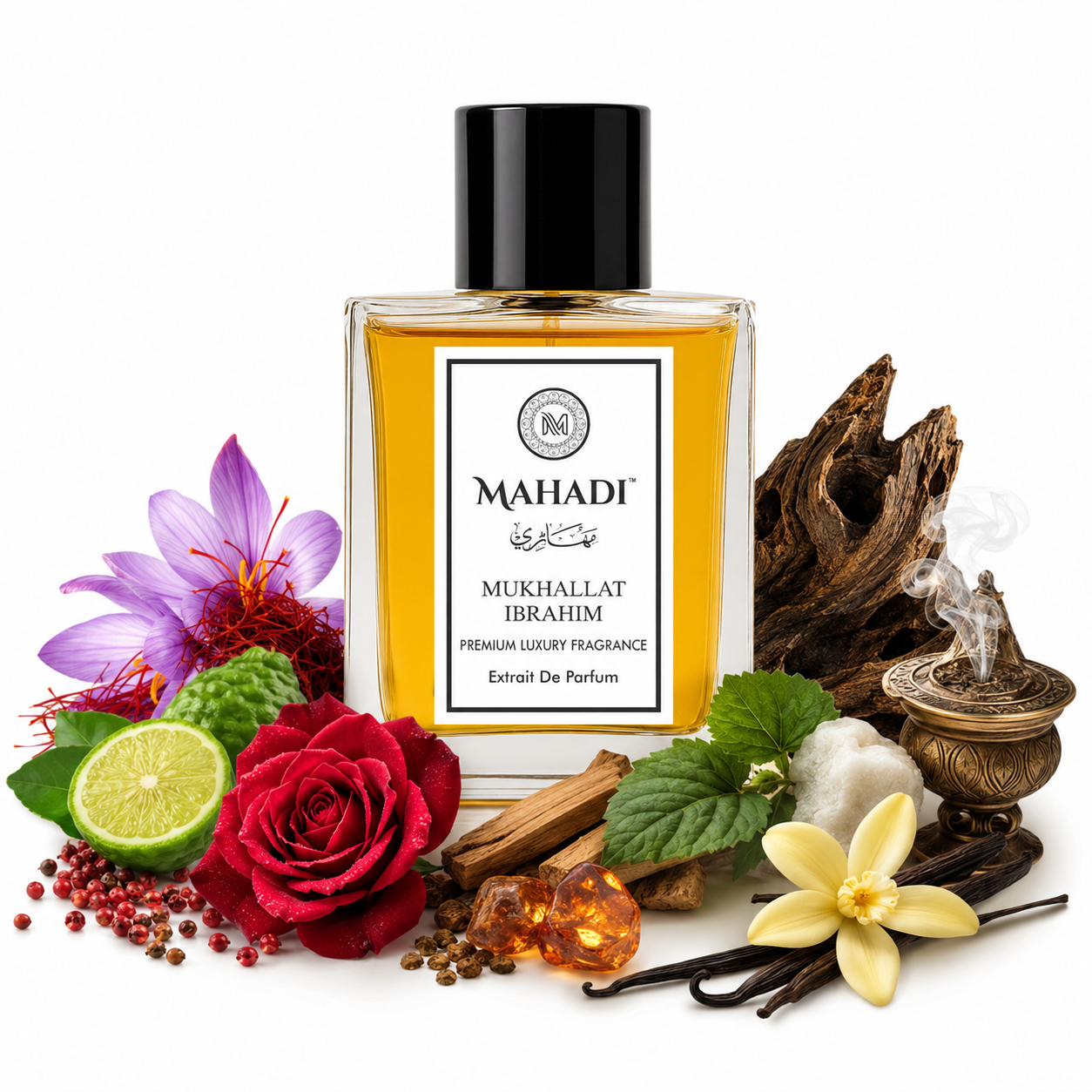 Mukhallat Ibrahim Extrait De Parfum | Luxury Oud Perfume by Mahadi