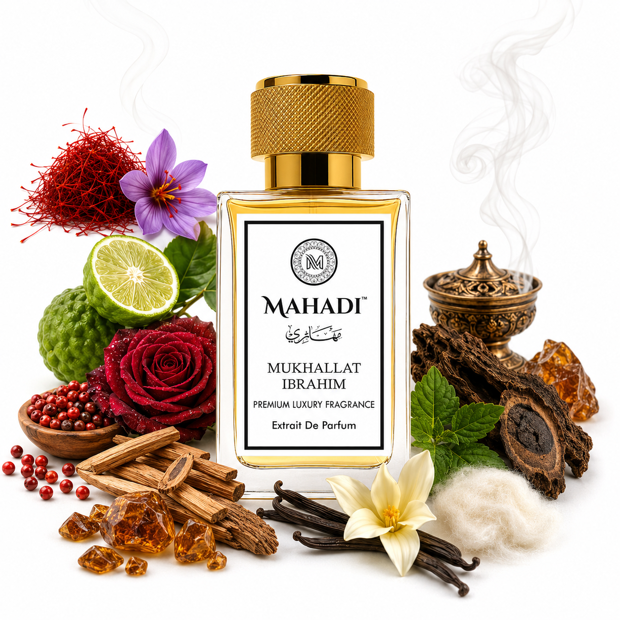 Mukhallat Ibrahim Extrait De Parfum | Luxury Oud Perfume by Mahadi