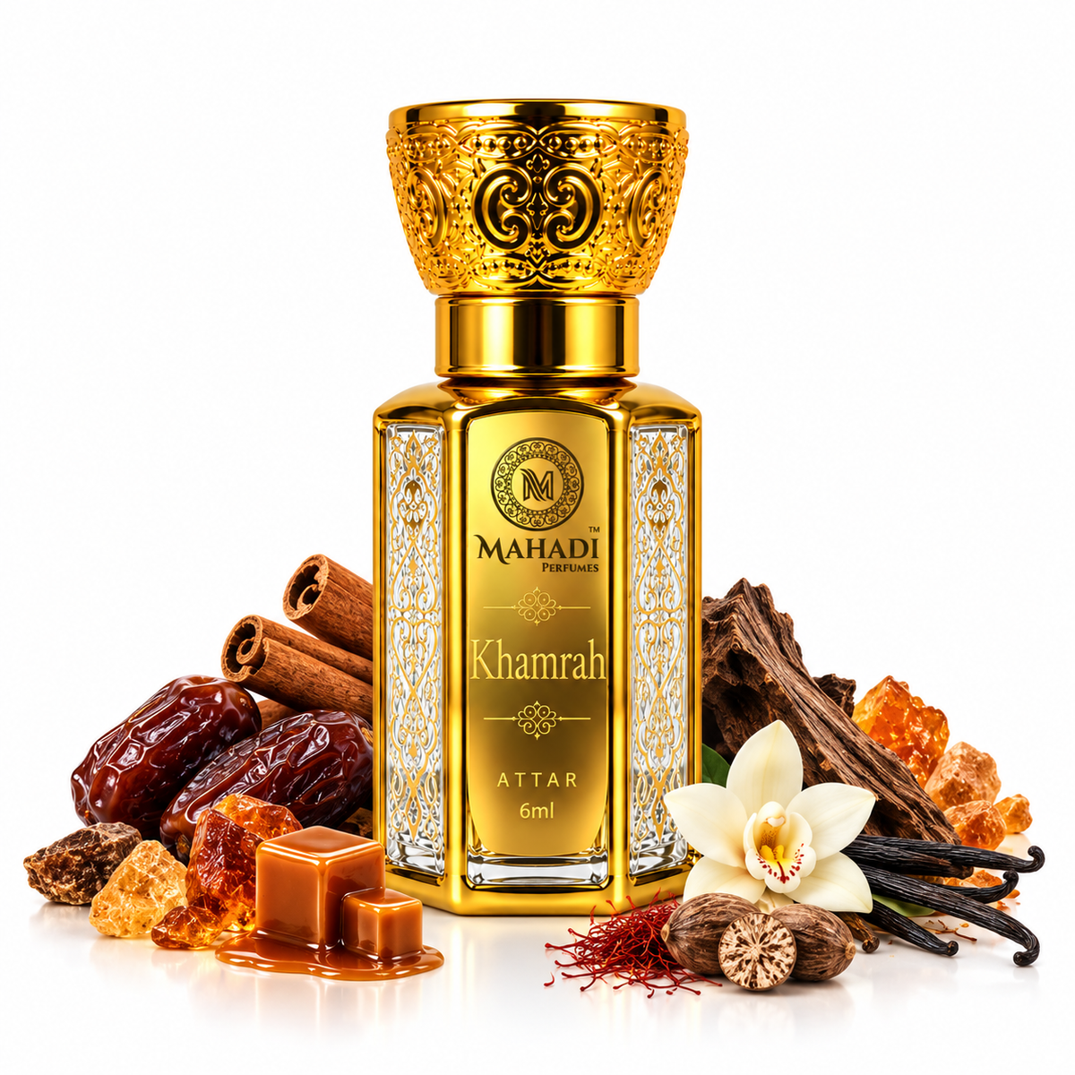 Khamrah Attar | Long Lasting Sweet Amber Spicy Perfume Oil for Men & Women