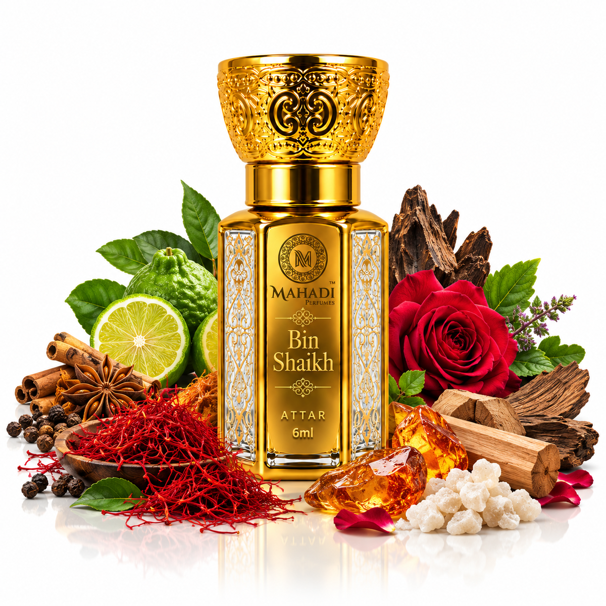 Bin Shaikh Attar | Luxury Oud, Amber & Musk Perfume Oil | Long Lasting Unisex Attar
