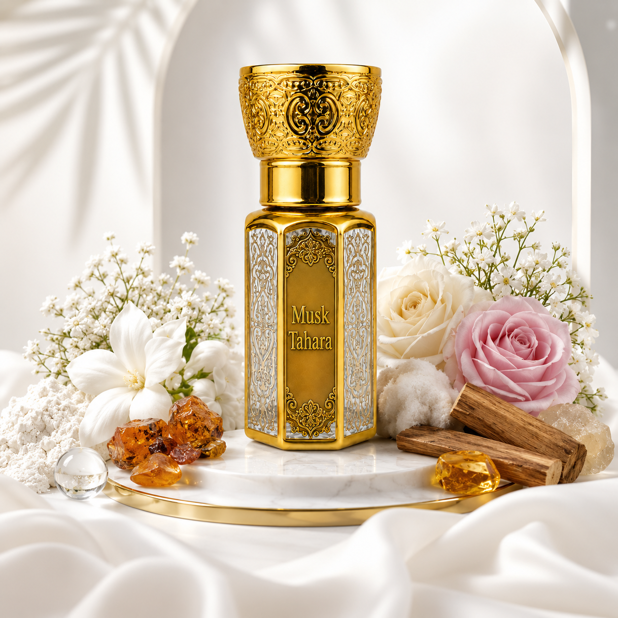 Musk Tahara Attar – Pure White Musk | Long-Lasting Alcohol-Free Unisex Attar