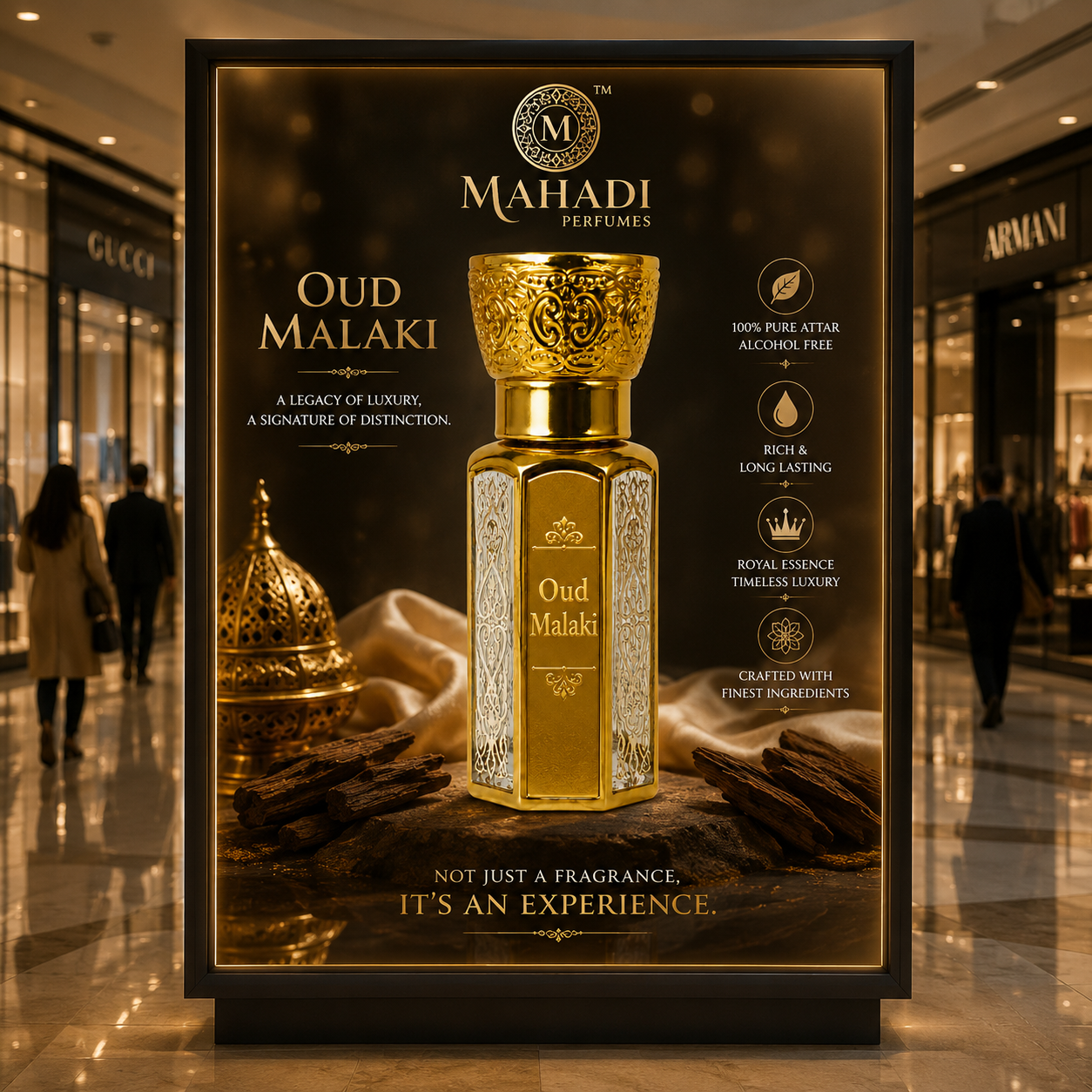 Oud Malaki Attar | Premium Long-Lasting Arabian Oud Attar for Men & Women