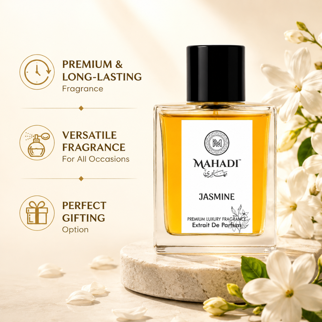 Jasmine Perfume | Extrait De Parfum | Floral Jasmine Fragrance | Long Lasting Unisex Perfume | Premium Arabian Inspired Scent