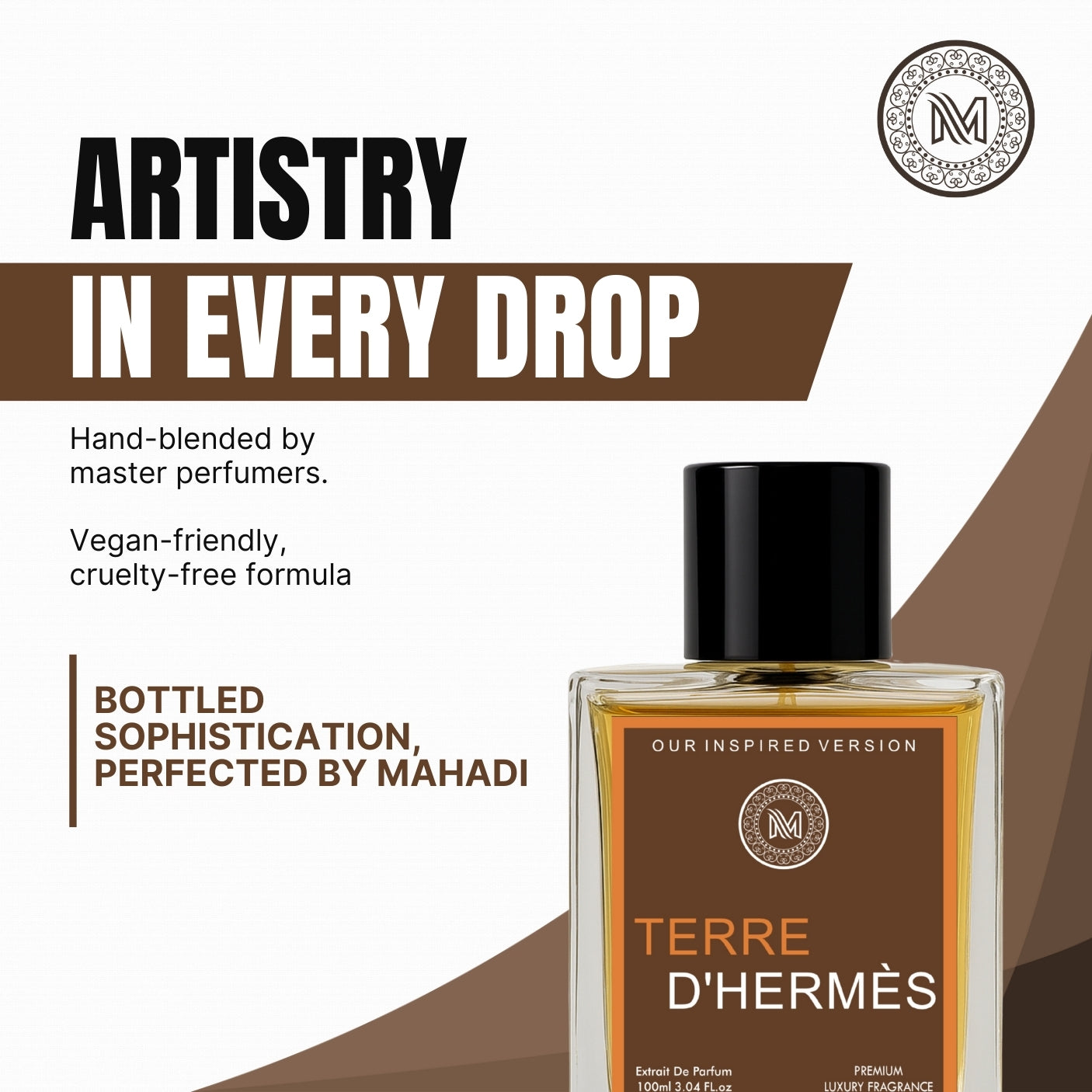 Terre D' Eau De Parfum Unisex | Long Lasting 100ml | Woody spicy fragrance | Earthy citrus | Vetiver and cedar notes | Bold and fresh aroma | Luxury unisex perfume | Iconic fragrance | Daily wear signature scent | Variants Available : 35 ml / 100 ml