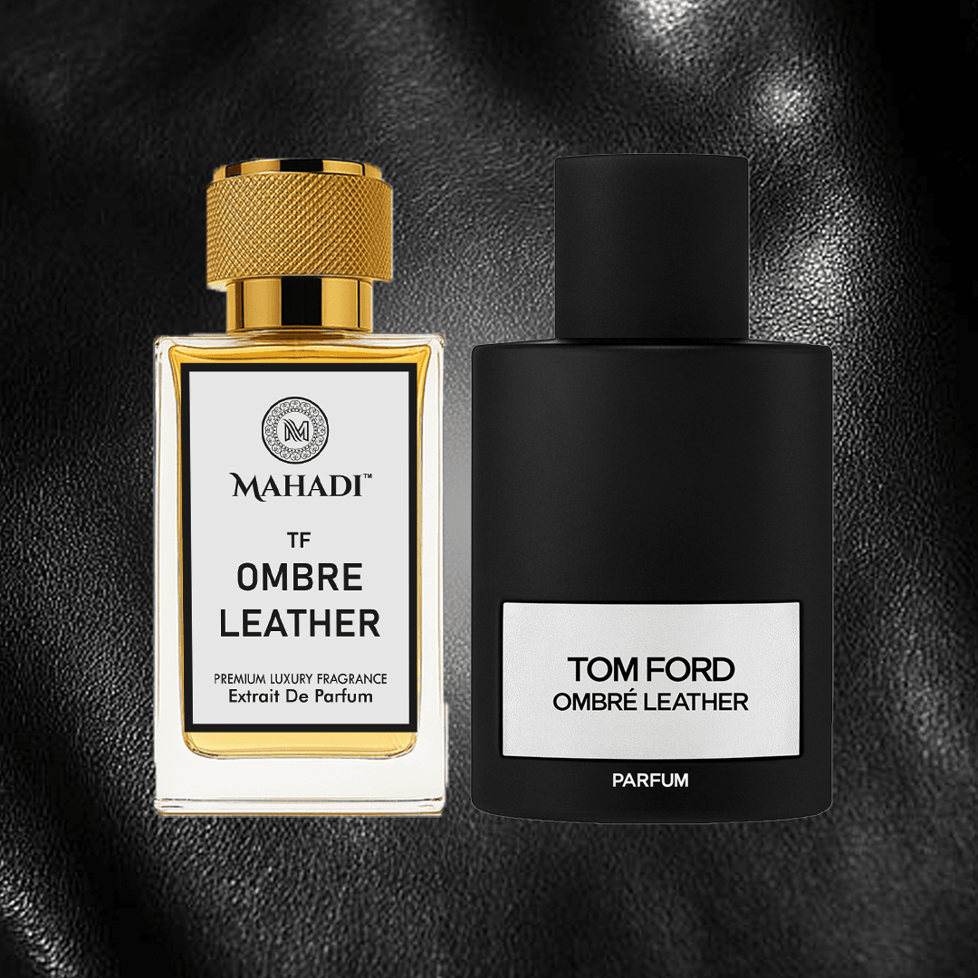 Ombré Leather Unisex Perfume EDP Spray for Men & Women | Leather Animalic Earthy Fragrance Accords | Luxury Gift for Him / Her | Variants Available : 35 ml / 100 ml - Mahadi Perfumes