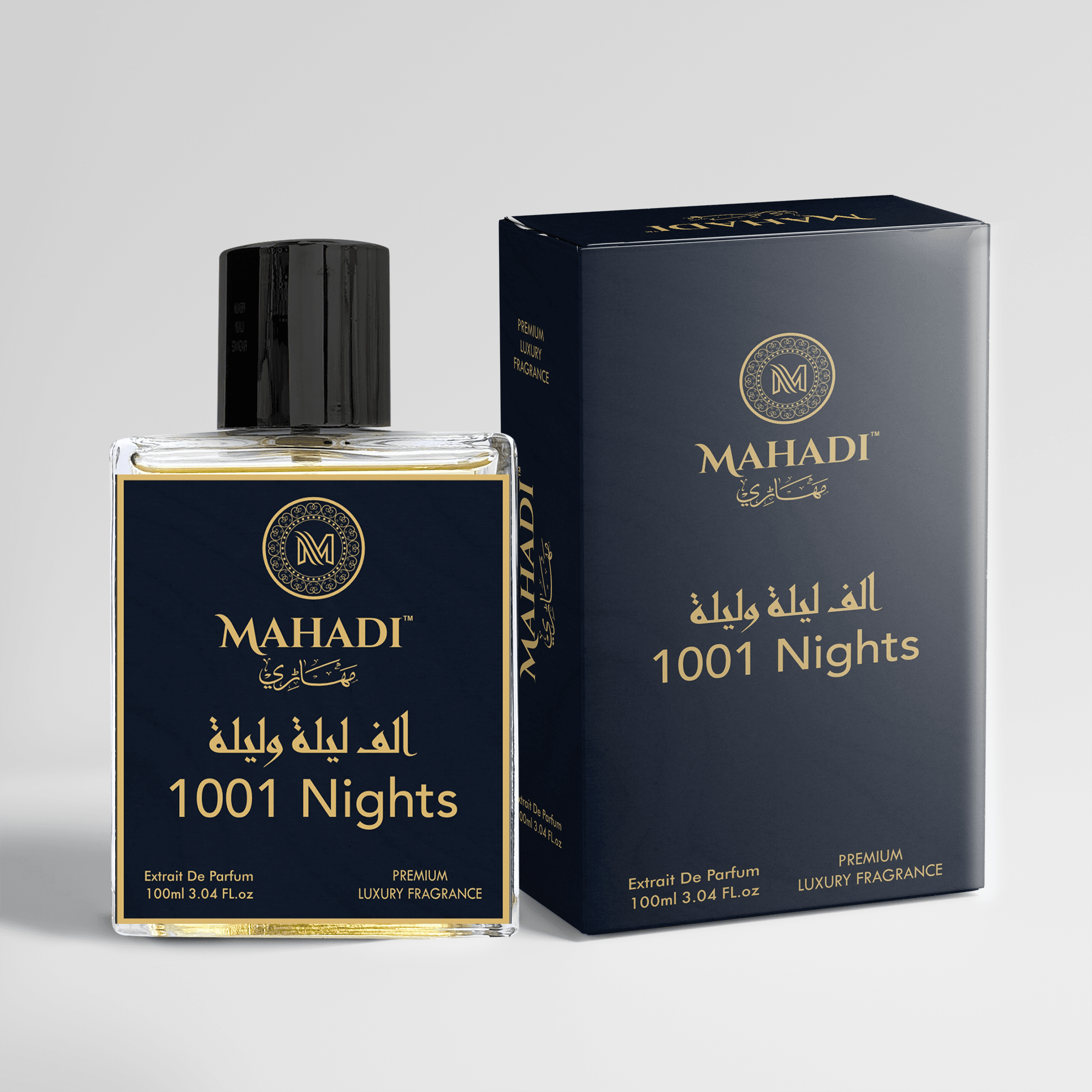 1001 Nights Perfume For Unisex | Long Lasting Eau De Parfum for Man and Woman | with Bergamot Mandarin, Peach, Musk & Vanilla | Variants Available: 35ml / 100 ml - Mahadi Perfumes