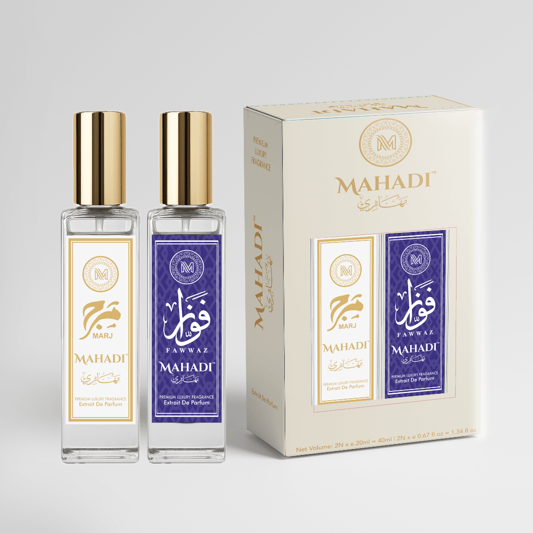 Luxury Perfume Gift Set For Unisex - 2 x 20ml Extrait De Parfum - 40 ml - Mahadi Perfumes