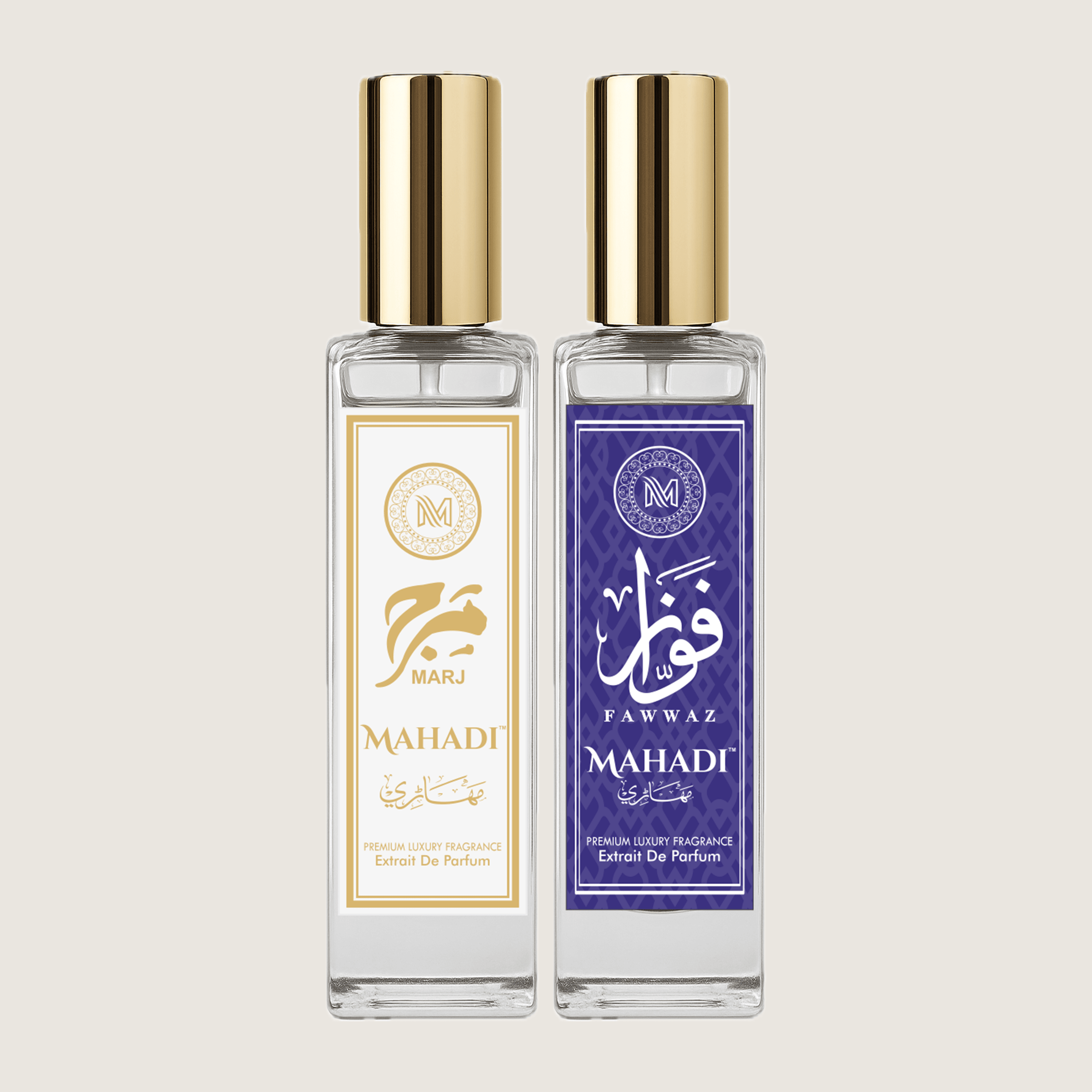 Luxury Perfume Gift Set For Unisex - 2 x 20ml Extrait De Parfum - 40 ml - Mahadi Perfumes
