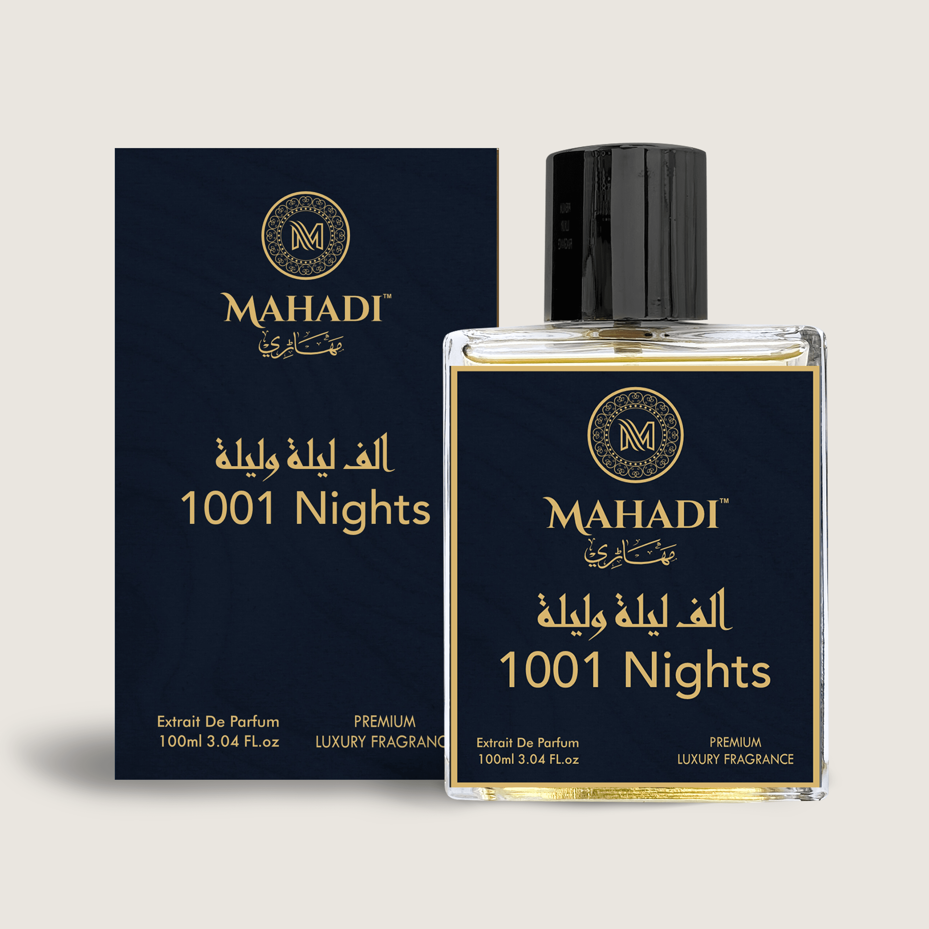 1001 Nights Perfume For Unisex | Long Lasting Eau De Parfum for Man and Woman | with Bergamot Mandarin, Peach, Musk & Vanilla | Variants Available: 35ml / 100 ml - Mahadi Perfumes