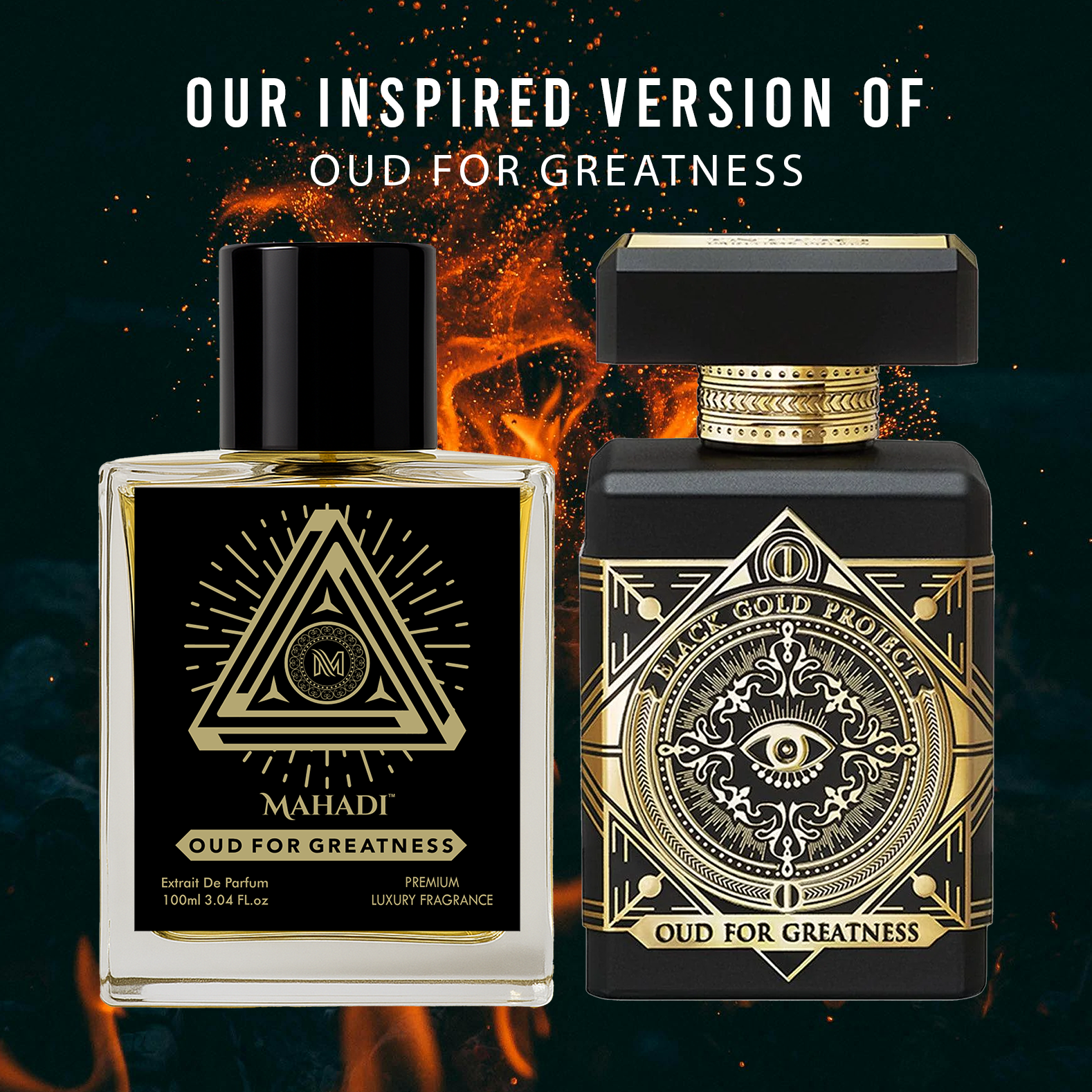 Oud for Greatness Eau de Parfum | Best oud perfumes for men/women | Natural Oud Wood | Long-Lasting | Variants Available : 35 ml / 100 ml