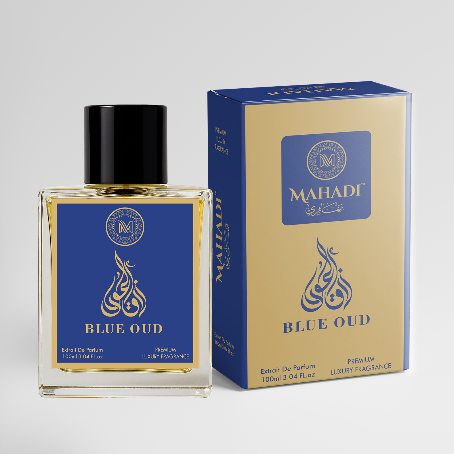 Blue Oud Eau De Parfum Unisex | Premium Luxury Fragrance | Mahadi Perfumes | Variants Available : 35 ml / 100 ml