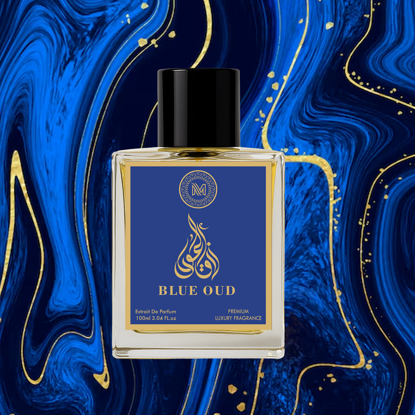 Blue Oud Eau De Parfum Unisex | Premium Luxury Fragrance | Mahadi Perfumes | Variants Available : 35 ml / 100 ml