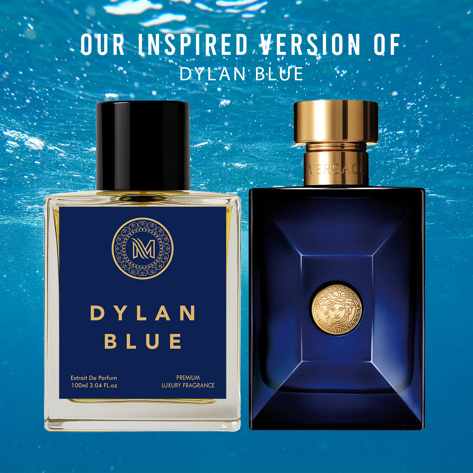 Dylan Blue Pour Homme | Aromatic Woody Fresh Fragrance | Strong and Long Lasting Spray | Luxury Gift for Him | V pour homme dylan blue | Variants Available : 35 ml / 100 ml
