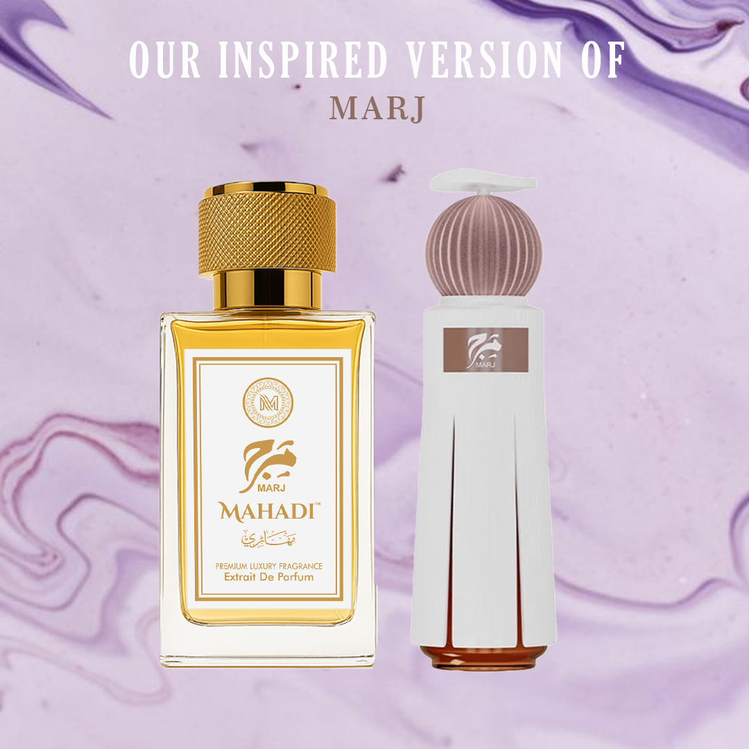 Marj Perfume Eau De Perfume | Premium Long Lasting Fragrance | Variants Available : 35 ml Spray / 100 ml Spray | Mahadi Perfumes