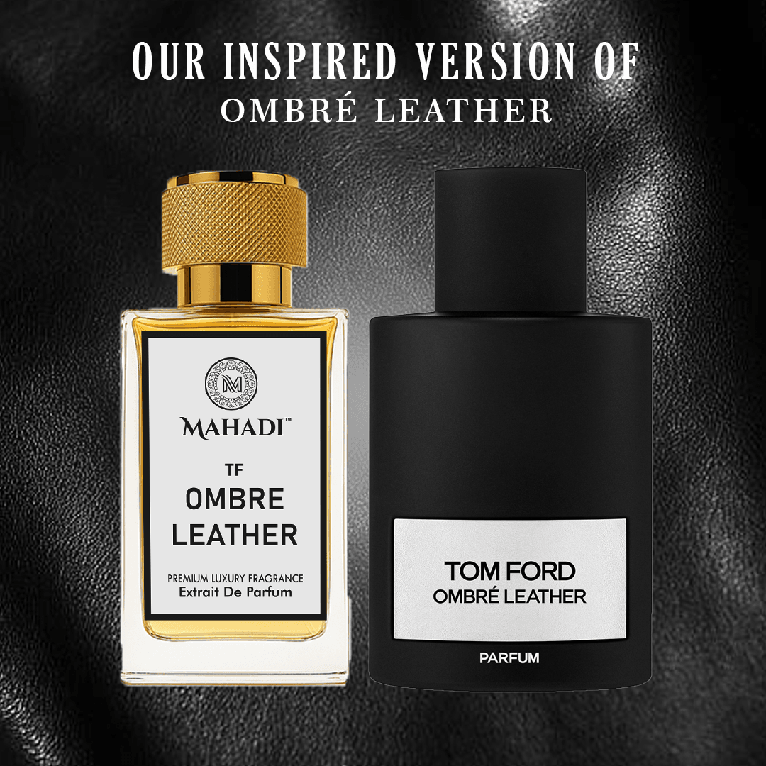 Ombré Leather Unisex Perfume EDP Spray for Men & Women | Leather Animalic Earthy Fragrance Accords | Luxury Gift for Him / Her | Variants Available : 35 ml / 100 ml - Mahadi Perfumes