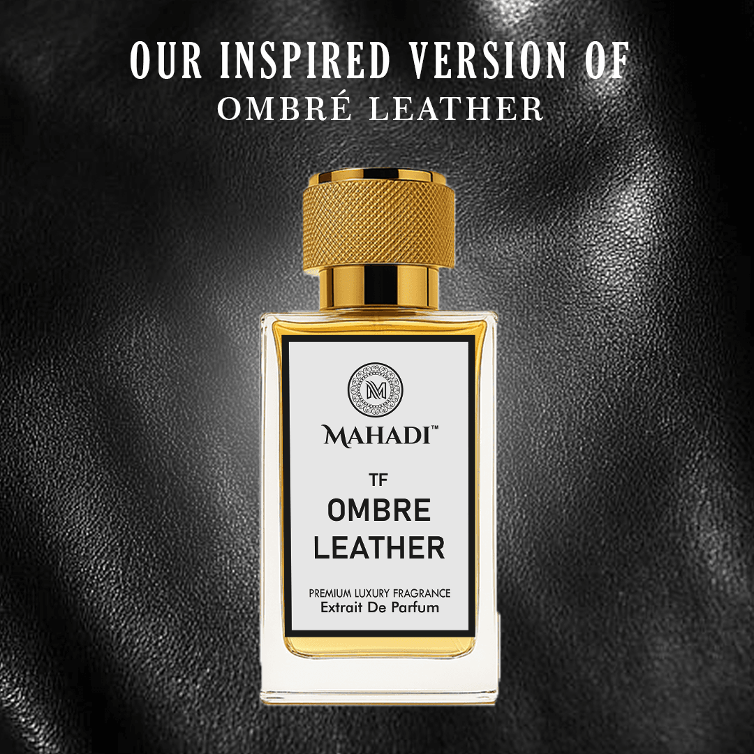 Ombré Leather Unisex Perfume EDP Spray for Men & Women | Leather Animalic Earthy Fragrance Accords | Luxury Gift for Him / Her | Variants Available : 35 ml / 100 ml - Mahadi Perfumes