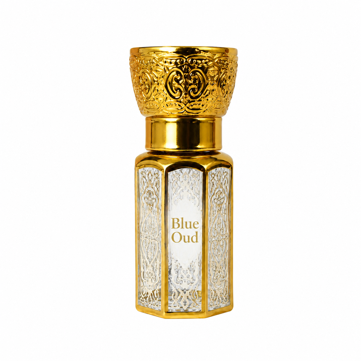 Blue Oud Arabic & French Blend | Non-Alcoholic Roll-on Fragrance Floral Attar (Agarwood, Rose, Sandalwood, Musk, Citrus)