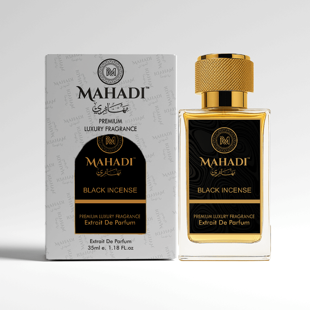 Black Incense Eau de Parfum– 35ml | Unisex Oriental Floral Woody Fragrance - Mahadi Perfumes