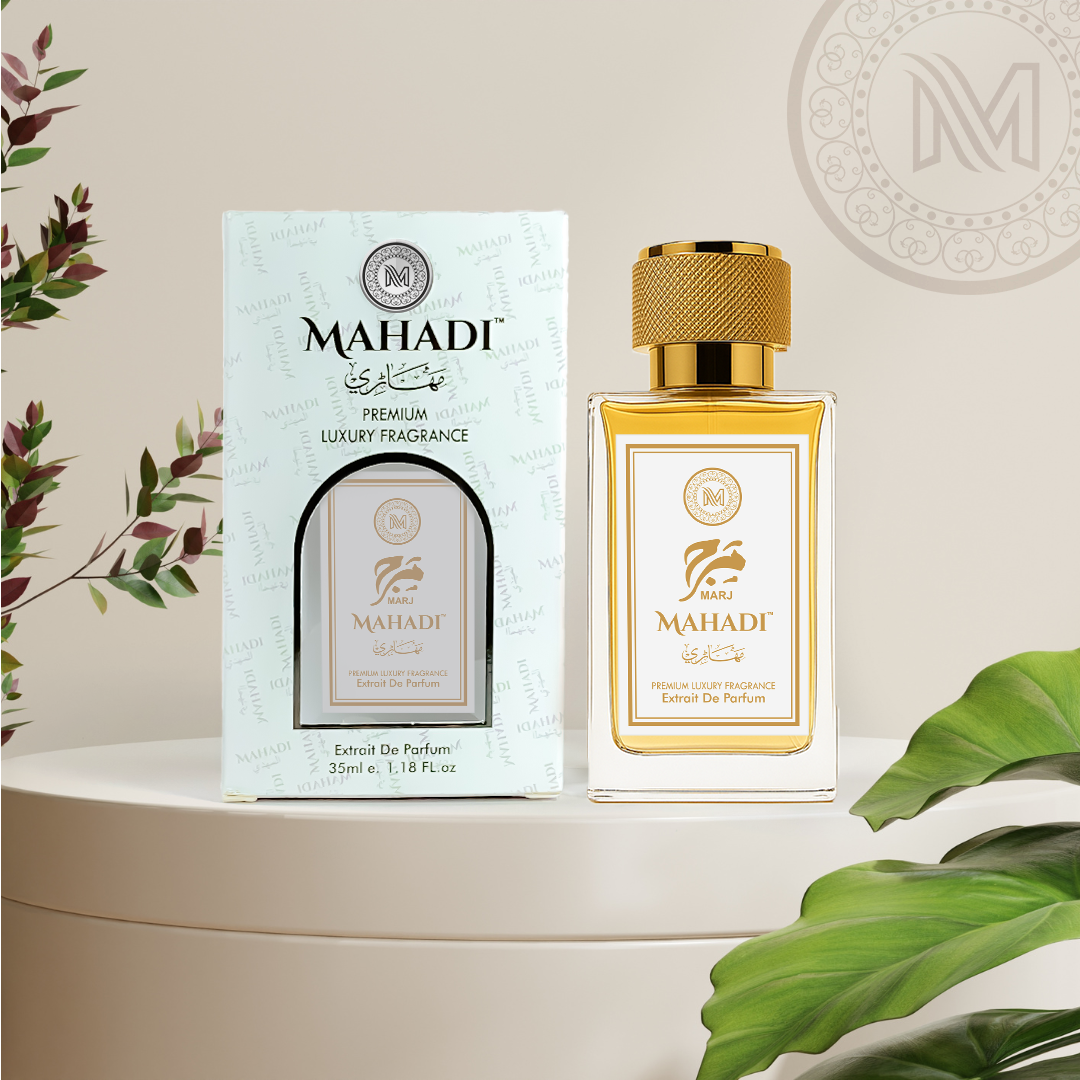 Marj Perfume Eau De Perfume | Premium Long Lasting Fragrance | Variants Available : 35 ml Spray / 100 ml Spray | Mahadi Perfumes