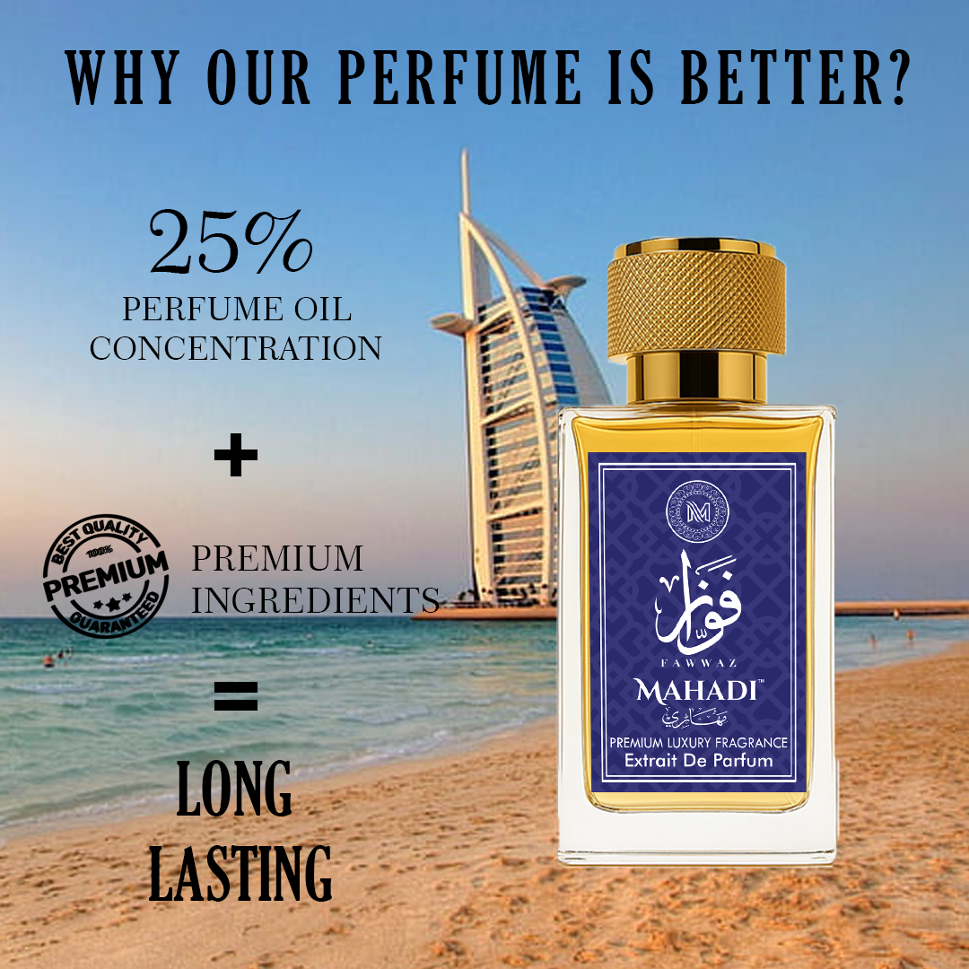 Fawwaz Eau De Parfum Unisex 100ml | Strong Perfume for Summer | Luxury Perfume | Long-lasting Fragrance | Variants Available : 35 ml / 100 ml