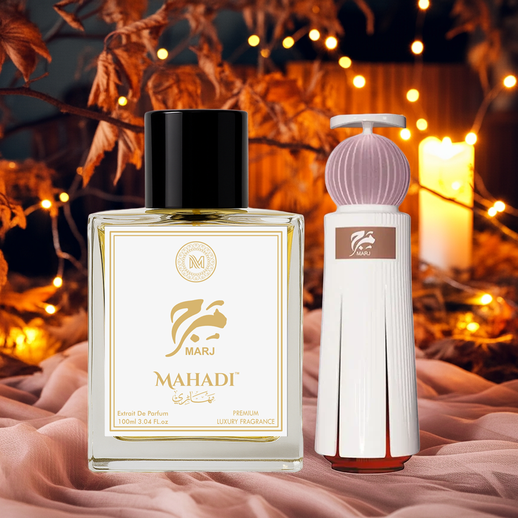 Marj Perfume Eau De Perfume | Premium Long Lasting Fragrance | Variants Available : 35 ml Spray / 100 ml Spray | Mahadi Perfumes