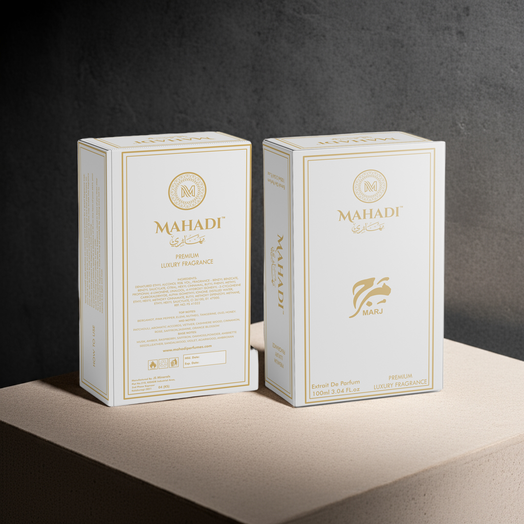 Marj Perfume Eau De Perfume | Premium Long Lasting Fragrance | Variants Available : 35 ml Spray / 100 ml Spray | Mahadi Perfumes